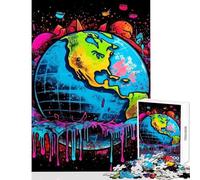 Puzzle pour Adultes 1000 pièces Terre Fragile Tellus Jeu de réflexion Difficile Défi Anti-Stress Activités Amusantes à la Maison (38X52cm)