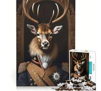 Puzzle pour Adultes 1000 pièces Tête de Strgs avec Une présence Noble Jeu de réflexion pour s'amuser en Famille liste de souhaits avec Le Père Noël 38x52cm