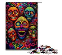 Puzzle pour Adultes 1000 pièces têtes humaines colorées Jeux Jouets Cadeau adapté à la décoration de Bureau 75 x 50 cm