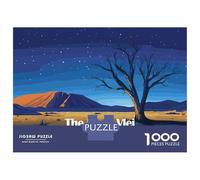 Puzzle pour Adultes 1000 Pièces The Dead Vlei Namibia Landscape Puzzle Casse-tête Jeu pour S'amuser en Famille Interaction Parent-Enfant 38x26cm/1000pcs