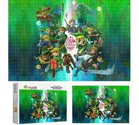 Puzzle pour Adultes 1000 Pièces，The Legend of Zelda，Puzzle en Carton，Puzzles Classiques Ajustement Serré Solide,Les Lettres Au Dos sont Idéales pour Les Défis Et Les Cadeaux（38x26cm）
