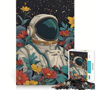 Puzzle pour Adultes 1000 pièces,thème botanique et Astronaute,Jeu à articulations Pointues,défi Mental,Jouet pour se détendre et s'amuser,décoration de Noël pour la Maison (38x26cm)