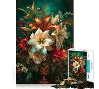 Puzzle pour Adultes 1000 pièces,thème botanique Extravagant,découpe précise,Jeu de logique Amusant et d'adresse,Cadeau d'anniversaire idéal pour se détendre et s'amuser (38x26cm)