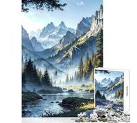 Puzzle pour Adultes 1000 pièces, thème Fantastique et Anime Mystic Peaks, décoration intérieure, Jouet, idée Cadeau, Jeu de réflexion, renforce Les Liens Amoureux, Dimensions 50x75cm