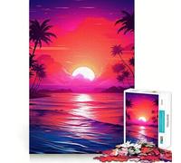 Puzzle pour Adultes 1000 pièces, thème Tropical Lumineux, Bords précis, Jeu créatif et d'adresse, idéal pour Passer Un Moment agréable, décoration de Noël (50x75cm)