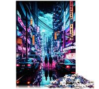 Puzzle pour Adultes 1000 pièces Tokyo Japon Néon Puzzles Amusants en Famille 26x38cm Jeu éducatif pour Anniversaire Noël pour Adolescents à partir de 14 Ans