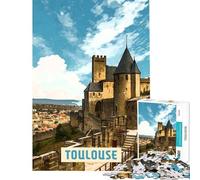 Puzzle pour Adultes 1000 pièces Toulouse Brain Intelligence Challenge Jeu addictif et Pratique Difficile Cadeau d'anniversaire (Taille 38x26cm)