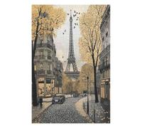 Puzzle pour Adultes 1000 pièces Tour Eiffel Film Puzzle pour Enfants Jouet éducatif Jeu de réflexion Cadeau pour Adolescents Jouet de Divertissement à Domicile DIY-38x52cm