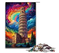 Puzzle pour Adultes 1000 pièces Tour penchée de Pise Italie Puzzle en Bois pour Enfants Jeu éducatif 1000 pièces (75 x 50 cm)
