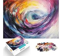 Puzzle pour Adultes 1000 pièces Tourbillon de Couleurs Réduction du Stress intéressante Car C'est Un pour Toute la Famille 75x50cm