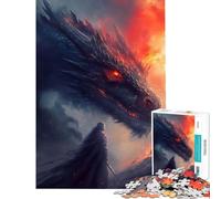 Puzzle pour Adultes 1000 pièces Tueur de Dragons Décoration Murale pour la Maison idéal pour Un Anniversaire ou Noël À partir de 14 Ans (38x52cm)