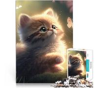 Puzzle pour Adultes 1000 pièces Un Chaton Mignon Défi Difficile pour soulager Le Stress est idéal comme Cadeau pour Toute la Famille 38x26cm