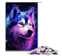 Puzzle pour Adultes 1000 pièces Un Chien glorieux Puzzle pour Adultes Jeux de Famille en Bois Cadeaux d'anniversaire de Noël 75x50cm