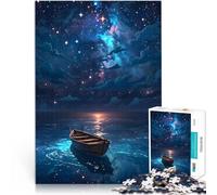 Puzzle pour Adultes 1000 pièces Un Voyage Silencieux sous la Nuit étoilée Jeu Pratique Car C'est Un pour Toute la Famille 38x26cm