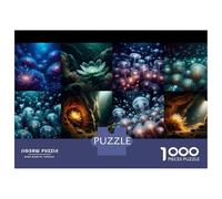 Puzzle pour Adultes 1000 Pièces Underwater Fantasy Collage Puzzles pour Adultes, Jouet, Décoration Murale, Améliore La Mémoire, Idéal comme Cadeau 38x26cm/1000pcs
