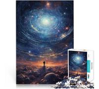 Puzzle pour Adultes 1000 pièces Œuvre d'art Cosmos Jouets de Jeu pour Cadeau Familial Renforcer l'amour Entre Les Couples 38x52cm