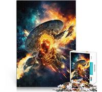 Puzzle pour Adultes 1000 pièces Vaisseau Spatial Défi Difficile pour soulager Le Stress Cadeau d'anniversaire, Cadeaux, décoration Murale 52x38cm