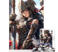 Puzzle pour Adultes 1000 pièces Valkyrie Guerrière-Décoration intérieure-Jouet Jeu Impossible avec des pièces de Formes aléatoires Parfaitement emboîtables (Dimensions 38x26cm)