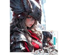 Puzzle pour Adultes 1000 pièces Valkyrie Guerrière Jeu d'assemblage et de Construction Amusant à la Maison pour Les 14 Ans et Plus 38x52cm