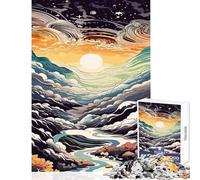 Puzzle pour Adultes 1000 pièces Vallée Céleste, Jeu éducatif, Casse-tête, Chaque pièce est Unique-(Dimensions 50x75cm)