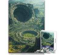 Puzzle pour Adultes 1000 pièces Vestiges d'une cité Extraterrestre - Jeu Relaxant et Stimulant pour Un Anniversaire - Dimensions : 38x26cm