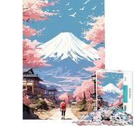 Puzzle pour Adultes 1000 pièces Vision du Mont Fuji Puzzle 1000 pièces Jouet Anti-Stress mais Aussi Cadeau Amusant et Humoristique pour Les Amis et la Famille (38x52cm)