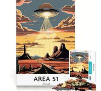 Puzzle pour Adultes 1000 pièces Visite de la région du Nevada Découpe précise Jeu d'art cognitif Jouet Détente et Divertissement Décoration Murale de Noël (50x75cm)