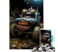 Puzzle pour Adultes 1000 pièces Voiture monstrueuse dystopique V Jeu Difficile et exigeant à compléter adapté aux Personnes de 14 Ans et Plus 38x26cm