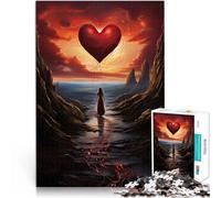Puzzle pour Adultes 1000 pièces Voyage du cœur Jouets addictifs pour Le défi de l'intelligence cérébrale Cadeau Amusant 38x26cm