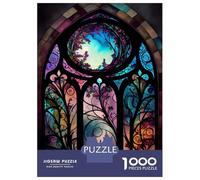 Puzzle pour Adultes 1000 Pièces Window Into The World Puzzle pour Adultes Jeux Relaxants Course De Vitesse Manuelle Difficile Et Stimulant 70x50cm/1000pcs