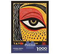 Puzzle Pour Adultes 1000 Pièces Yayoi Kusama Evil Eye Art Exhibition Poster Puzzle Pour Adolescents Difficile, Liste De Souhaits Avec Le Père Noël, Jeu Amusant Et Stimulant Pour Toute La Famille 38x26