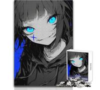 Puzzle pour Adultes 1000 pièces, Yeux Bleus Lumineux, Passe-Temps paisible et satisfaisant, Assemblage Parfait, découpe de précision, Dimensions:38x26cm