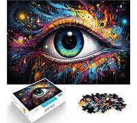 Puzzle pour Adultes 1000 pièces Yeux colorés Puzzle pour Jeu éducatif Défi Jouet 26x38cm Excellent Cadeau pour Les Jeux