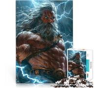 Puzzle pour Adultes 1000 pièces Zeus du Mythe Grec Jouet éducatif intellectuel décompressant Cadeau pour Les Anniversaires 52x38cm