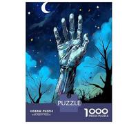 Puzzle pour Adultes 1000 Pièces Zombie Hand Starry Night Puzzle Adulte Jeu Manuel Découpe De Précision Idéal comme Cadeau 70x50cm/1000pcs