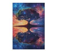 Puzzle pour Adultes 1000pcs(38x26cm) Galactic Tree Reflections Puzzles pour Adultes Jeu Manuel Assemblage De Motifs Cadeaux d'anniversaire Et Cadeaux Uniques 1000pcs(38x26cm)