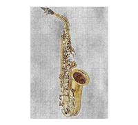Puzzle pour Adultes 1000pcs(38x26cm) Saxophone 3 Jeu De Réflexion Casse-tête Difficile, Cadeau De Noël Ou d'anniversaire 1000pcs(38x26cm)