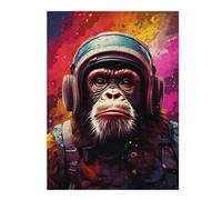Puzzle pour Adultes 1000pcs(52x38cm) Ape Astronaut Space Suit-3 Puzzle pour Adultes - Jeu De Réflexion Stimulant - Défi Difficile - Cadeaux Uniques pour Un Anniversaire Ou Noël 1000pcs(52x38cm)