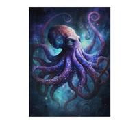 Puzzle pour Adultes 1000pcs(52x38cm) Galactic Octopus Art Print Puzzle pour Adultes À Monter Soi-même - Jouets pour Améliorer La Mémoire - Cadeaux d'anniversaire Et Cadeaux Uniques 1000pcs(52x38cm)