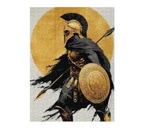Puzzle pour Adultes 1000pcs(52x38cm) Golden Spartan Warrior Art Print Puzzles pour Adolescents Jeu Manuel Assemblage De Motifs Cadeaux Uniques pour Anniversaire Et Noël 1000pcs(52x38cm)