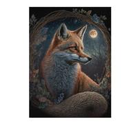 Puzzle pour Adultes 1000pcs(52x38cm) Magical Fox Moonlit Forest Casse-tête pour Adultes, Jeu De Réflexion pour Toute La Famille, Idéal comme Cadeau 1000pcs(52x38cm)