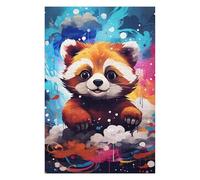 Puzzle pour Adultes 1000pcs(75x50cm) Colorful Red Panda Artwork Puzzle pour Adultes - Jeu De Réflexion Stimulant - Défi Difficile - Cadeaux Uniques pour Un Anniversaire Ou Noël 1000pcs(75x50cm)