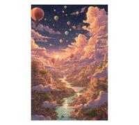 Puzzle pour Adultes 1000pcs(75x50cm) Fantasy Cloud City with Balloons Puzzles pour Adultes, Jouets Anti-Stress, Cadeaux pour Femmes, Anniversaires Et Cadeaux Uniques 1000pcs(75x50cm)