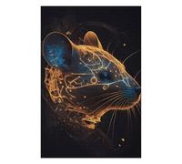 Puzzle pour Adultes 1000pcs(75x50cm) Glowing Mouse Art Print Casse-tête pour Adultes, Jeu De Réflexion pour Toute La Famille, Idéal comme Cadeau 1000pcs(75x50cm)