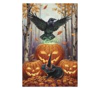 Puzzle pour Adultes 1000pcs(75x50cm) Halloween Forest Scene Puzzles pour Adolescents Jeu Manuel Assemblage De Motifs Cadeaux Uniques pour Anniversaire Et Noël 1000pcs(75x50cm)