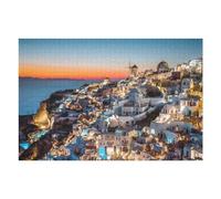Puzzle pour Adultes 1000pcs(75x50cm) Last Light Oia Santorini Puzzle De Puzzle Jeux Relaxants Améliore La Mémoire Cadeaux Uniques pour Anniversaire Et Noël 1000pcs(75x50cm)