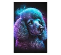 Puzzle pour Adultes 1000pcs(75x50cm) Neon Poodle Galaxy Art Print Jeu De Réflexion Casse-tête Difficile, Cadeau De Noël Ou d'anniversaire 1000pcs(75x50cm)