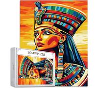 Puzzle pour Adultes 1500 Pièces, Afrique Puzzle Adulte 1500 Pièces Lettres à l'arrière, Pas de poussière, Jeu éducatif défi Art Puzzles Classiques Femme, Cadeau pour Personnes âgées 87x57cm H-1255