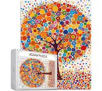 Puzzle pour Adultes 1500 Pièces, Arbre Puzzle Adulte 1500 Pièces Lettres à l'arrière, Pas de poussière, Jeu éducatif défi Joue Puzzles Classiques Arbre de la Vie, pour Personnes âgées 87x57cm H-1246