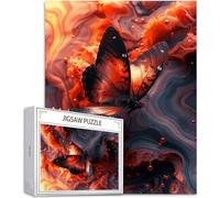 Puzzle pour Adultes 1500 Pièces, Papillon Puzzle Adulte 1500 Pièces Lettres à l'arrière, Pas de poussière, Jeu éducatif défi Joue Art Puzzles Classiques Animal, pour Personnes âgées 87x57cm H-8572